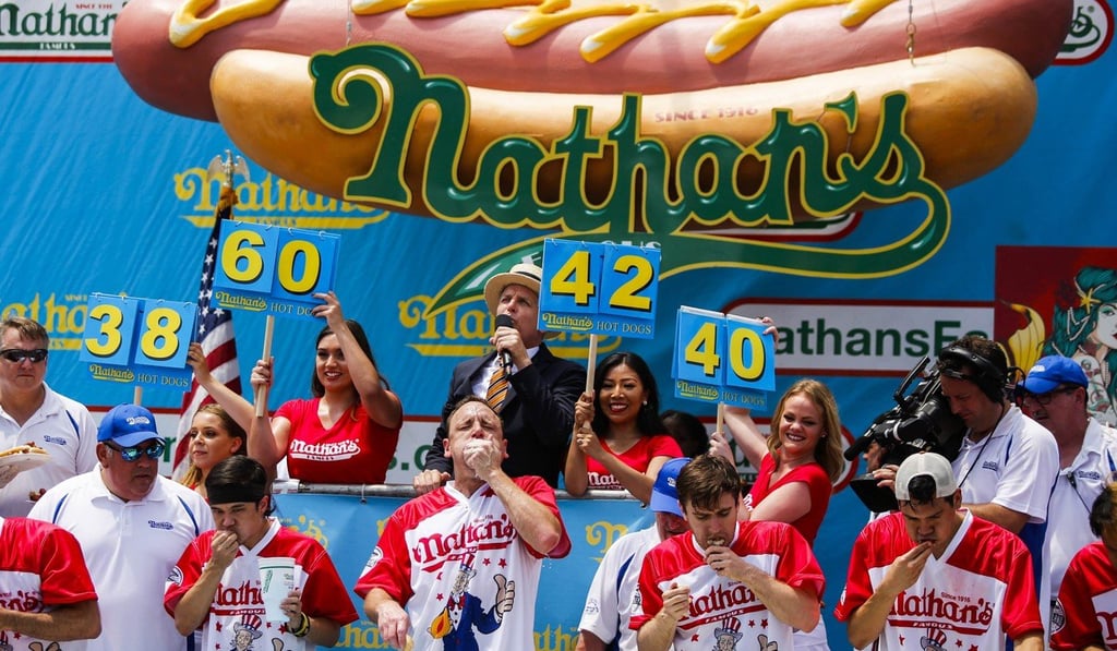 Nathan’s Hot Dog Eating Contest 2018. Photo: AFP