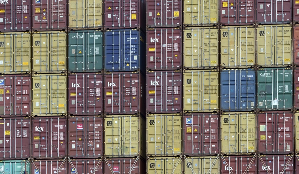 Shipping containers at the Port of Savannah in the US state of Georgia. Photo: AP Shipping containers at the Port of Savannah in the US state of Georgia. Photo: AP