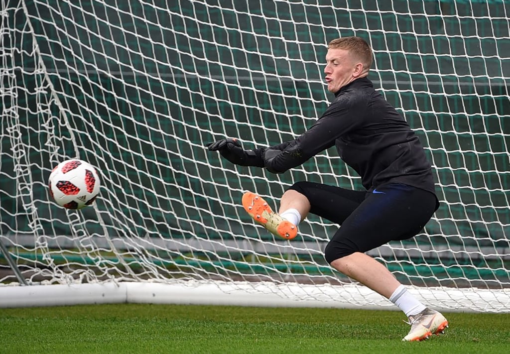 England goalkeeper Jordan Pickford has been criticised in some quarters but was the penalty shoot-out hero for England against Colombia. Photo: AFP