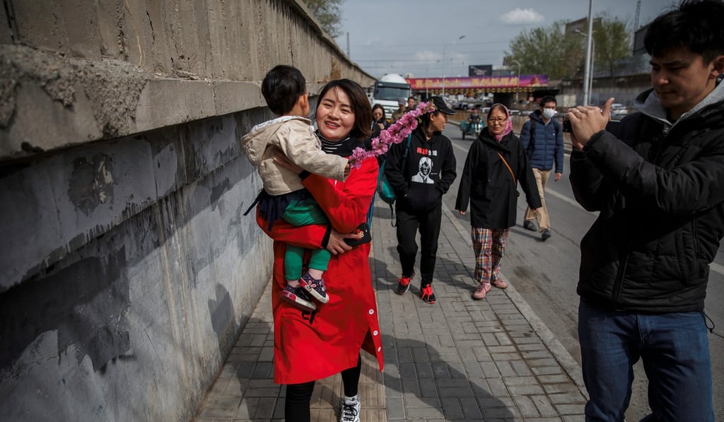 Li Wenzu, wife of detained Chinese rights lawyer Wang Quanzhang, attempted to walk from Beijing to Tianjin to highlight her husband’s plight earlier this year. Photo: Reuters