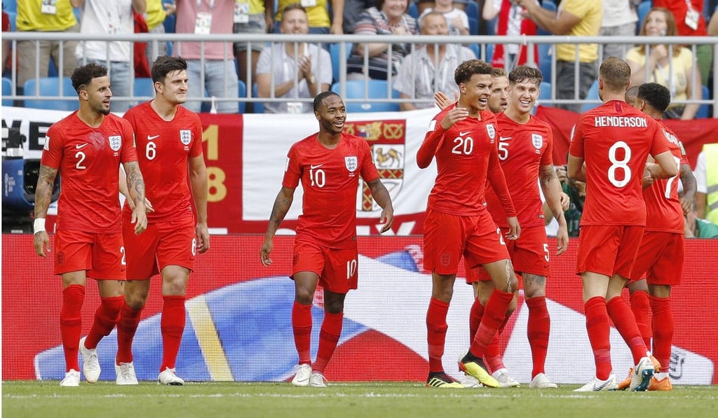 England knocked out Sweden in the quarter-finals of the World Cup. Photo: Kyodo