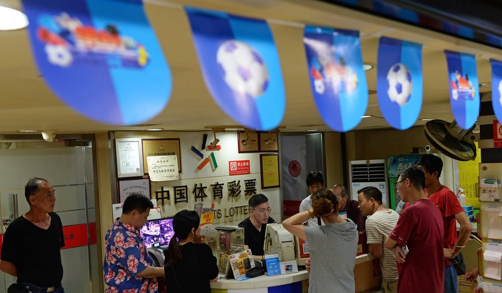 The Chinese sports lottery is the only legal outlet for mainland soccer fans to gamble on the outcome of matches. Photo: AFP The Chinese sports lottery is the only legal outlet for mainland soccer fans to gamble on the outcome of matches. Photo: AFP