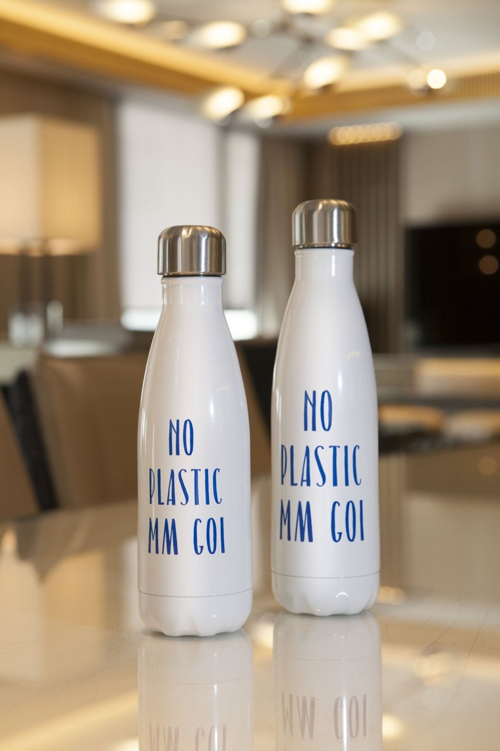 The Landmark Mandarin Oriental in Central is doing away with plastic water bottles, and provides guests with refillable steel S’well bottles.