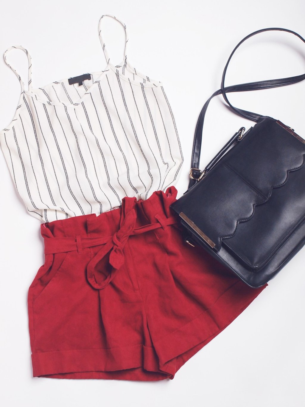 Summer style is easy with paperbag-waist shorts.