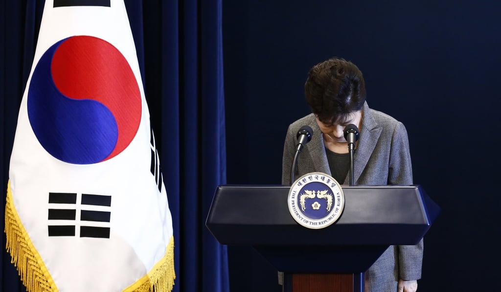 Former South Korean president Park Geun-hye was earlier this year sentenced to 24 years in prison for corruption. File photo: EPA