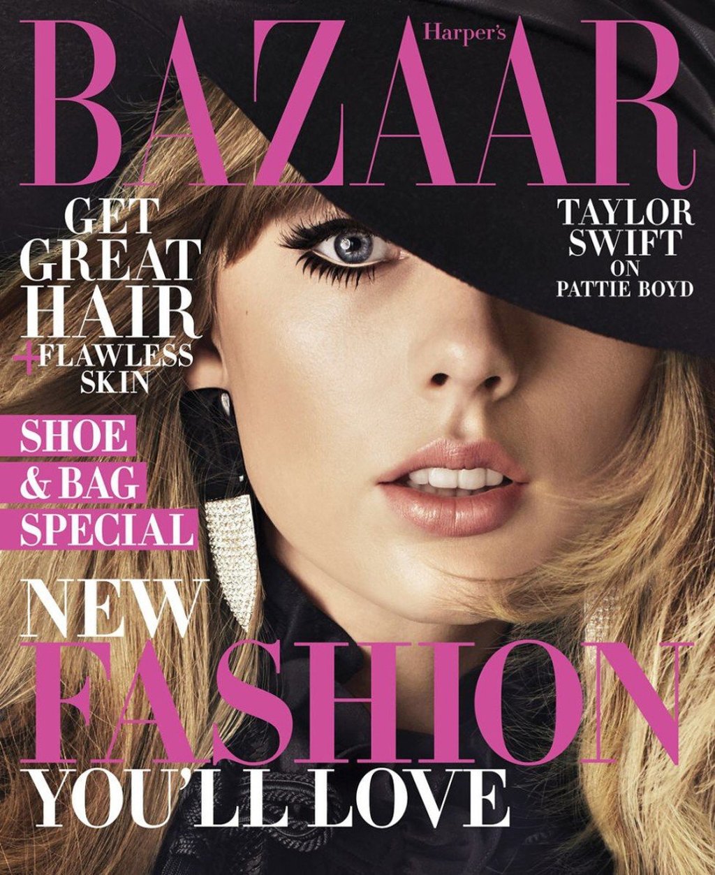 Swift on the cover of Harper’s Bazaar. Swift on the cover of Harper’s Bazaar.