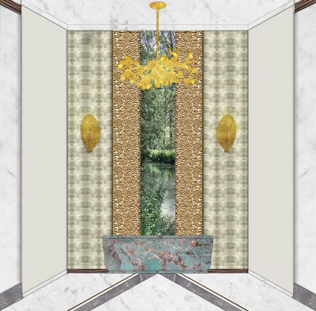 The dream boudoir opens up to nature.