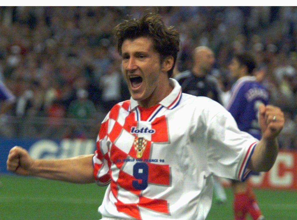 Croatia’s Davor Suker celebrates his goal against France in their 1998 World Cup semi-final. Photo: Reuters