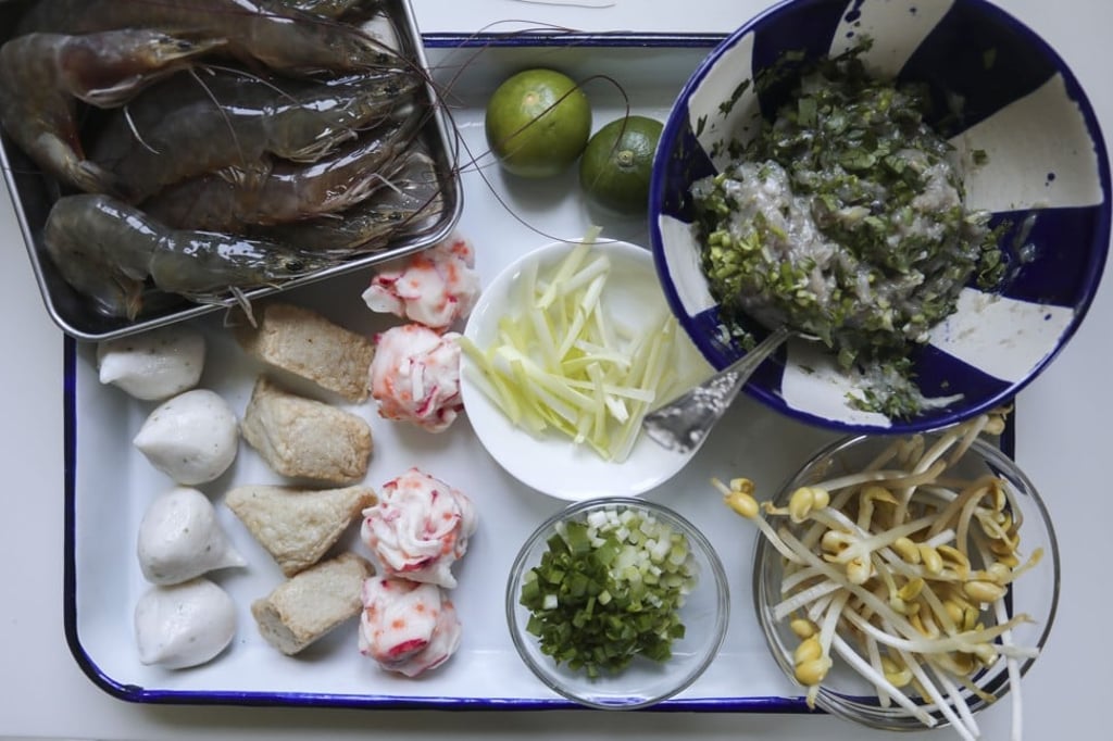 The ingredients for the dish.