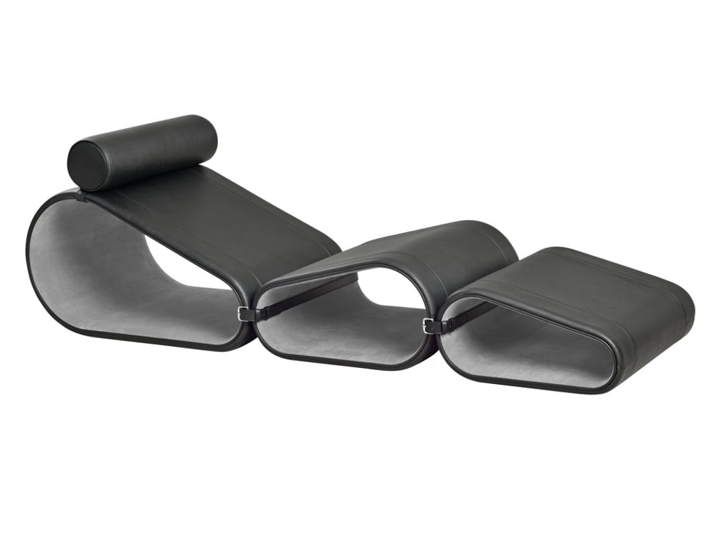 Louis Vuitton. Designed by Dutch designer Marcel Wanders, the Chaise Longue is portable and can be transformed into an armchair or a pouffle. Price on request.