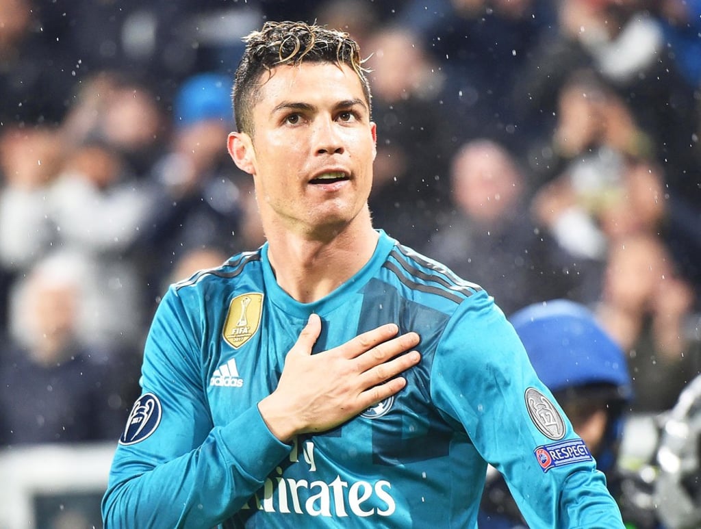 Cristiano Ronaldo celebrates after scoring against Juventus in the Champions League. Photo: EPA Cristiano Ronaldo celebrates after scoring against Juventus in the Champions League. Photo: EPA