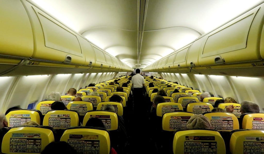 File photo of a cabin crew member on a Ryanair plane. Photo: Reuters