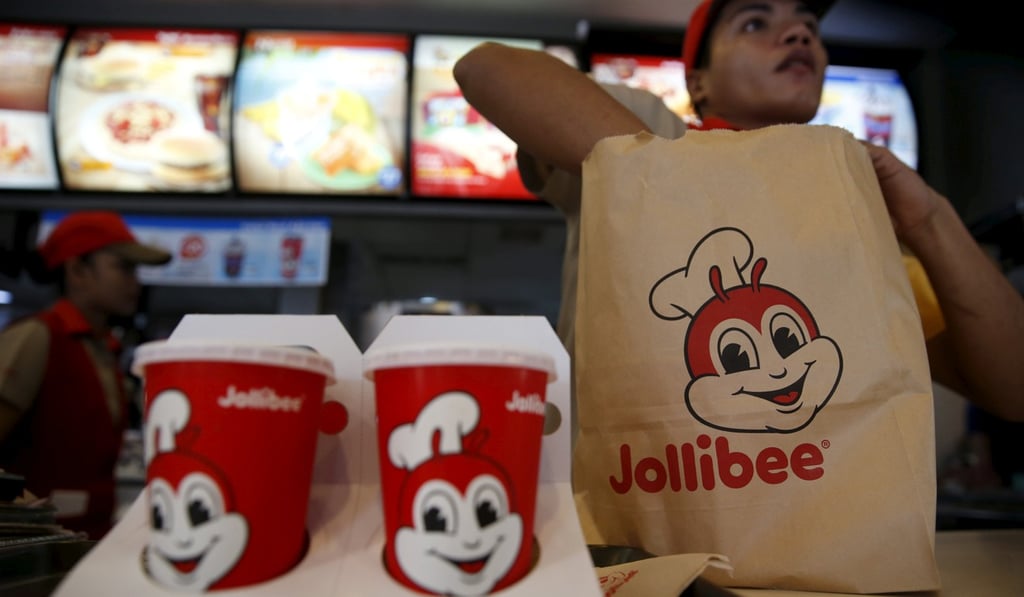 Jolllibee’s offering of chickenjoy with mushroom rice generates 60 grams of single-use refuse. Photo: Reuters