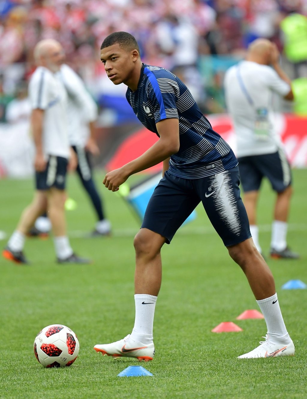 Kylian Mbappé won the Fifa Young Player Award for his performances for France during the 2018 World Cup in Russia. Photo: EPA