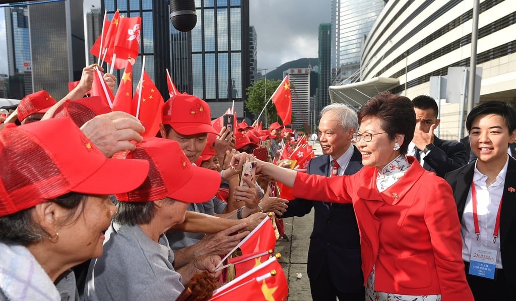 Lam greeting crowds this month. Photo: EPA-EFE