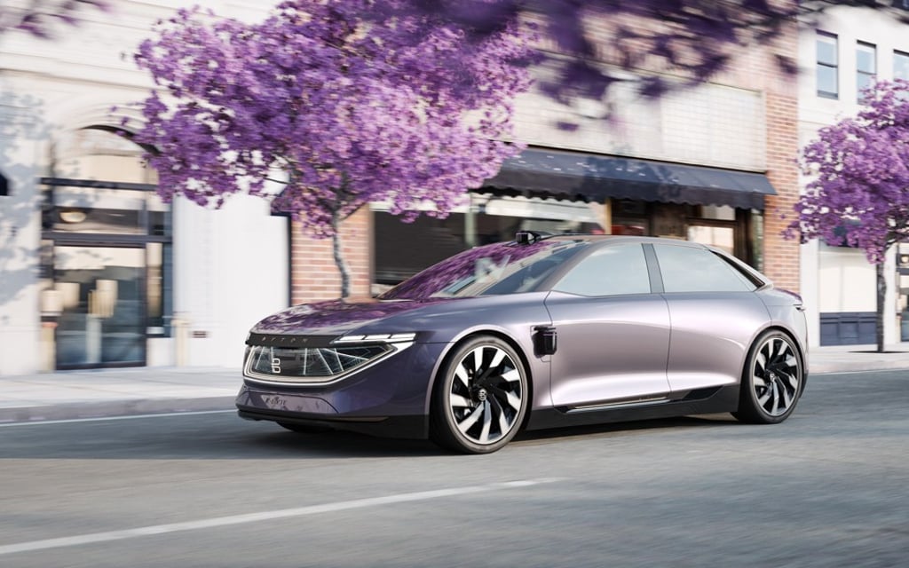 The BYTON K-Byte electric concept car is made for the age of autonomous driving. Photo: PRNewsfoto/BYTON