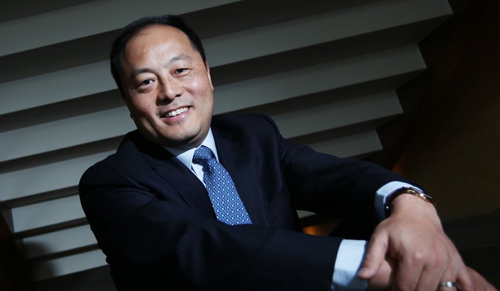 John Zhao, CEO of Hony Capital, during an interview at Renaissance Harbour View Hotel in Wan Chai on 16 January 2012.
