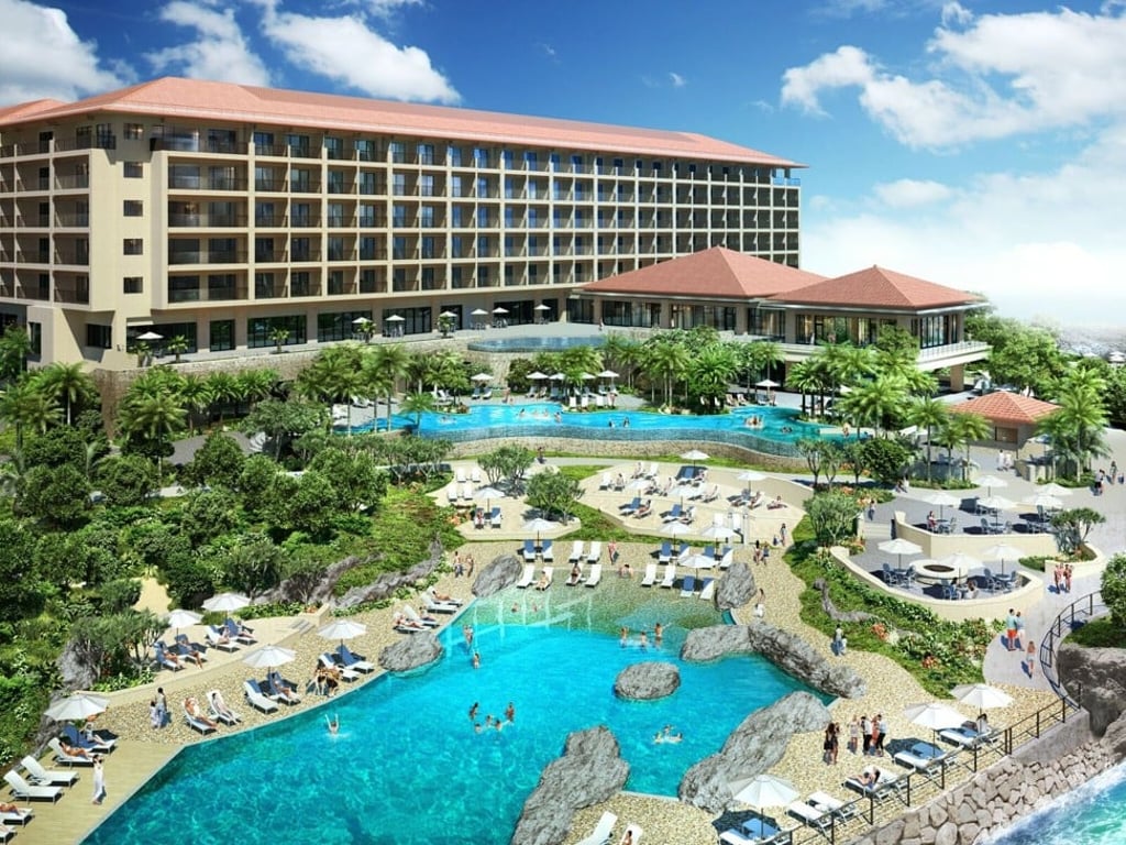 The Hyatt Regency Seragaki Island Okinawa is on a private island, which offers modern guestrooms and suites with stunning ocean views.