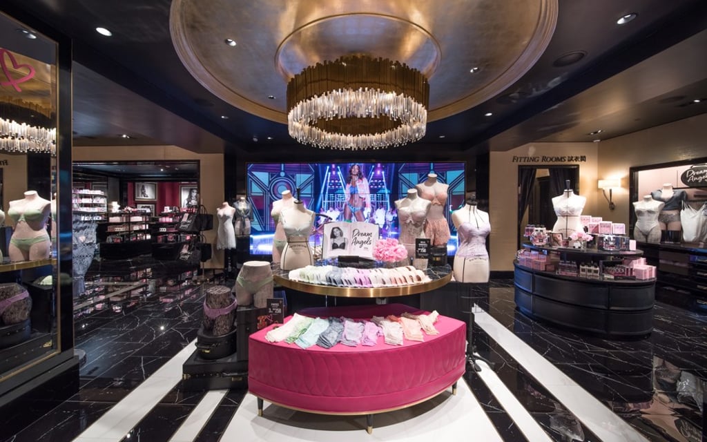 Victoria's Secret Dream Angels collection on display in the new flagship store in Causeway Bay, Hong Kong.