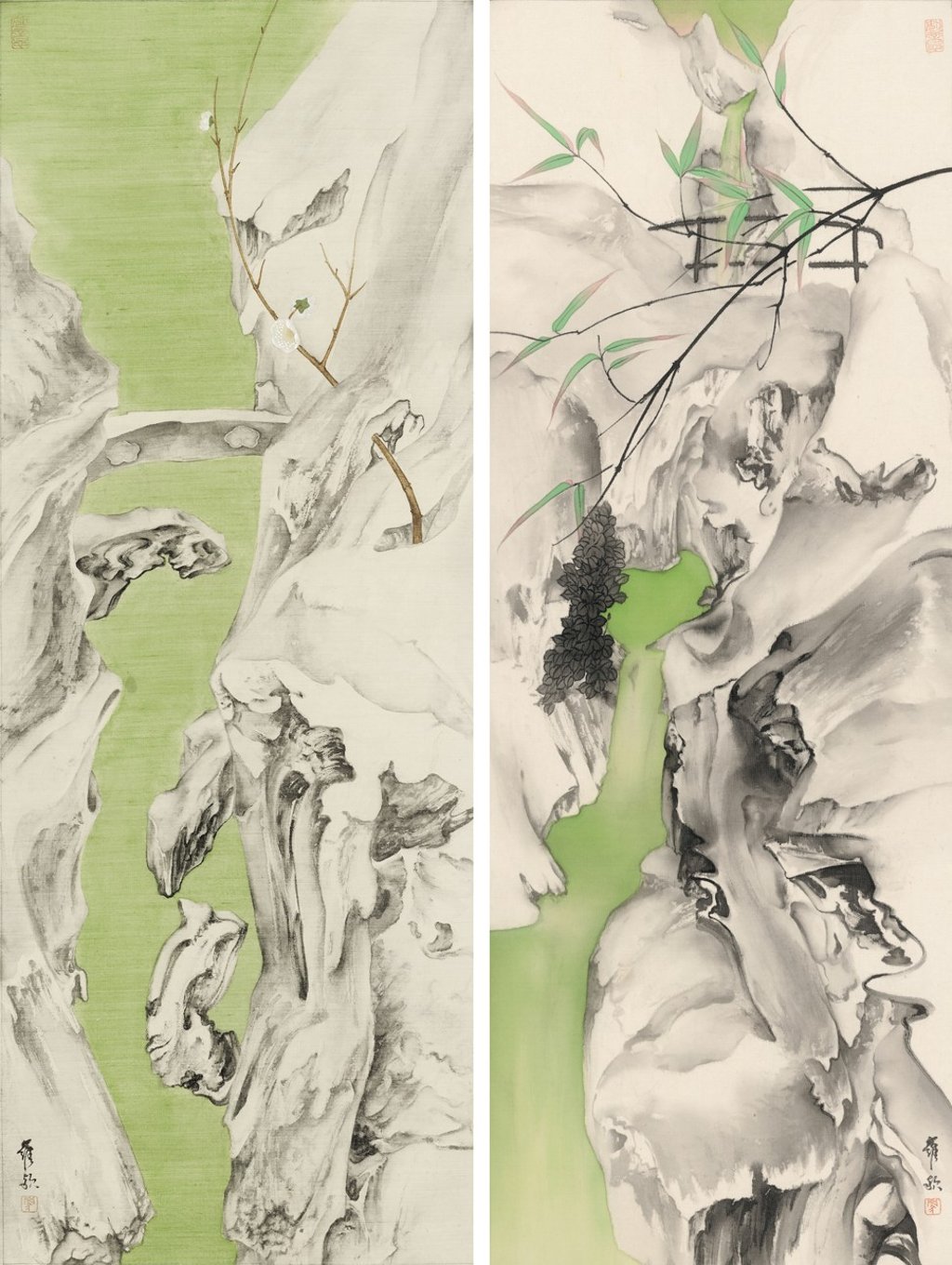 Elegant Offering Series No. 11 and No. 12 (2014) by Luo Ying. Photo: courtesy of Luo Ying and Hanart TZ Gallery