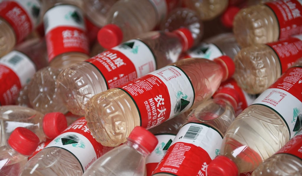 ‘Nut Brother’ filled hundreds of bottles from a well-known brand with dirty water from Shaanxi province. Photo: AFP