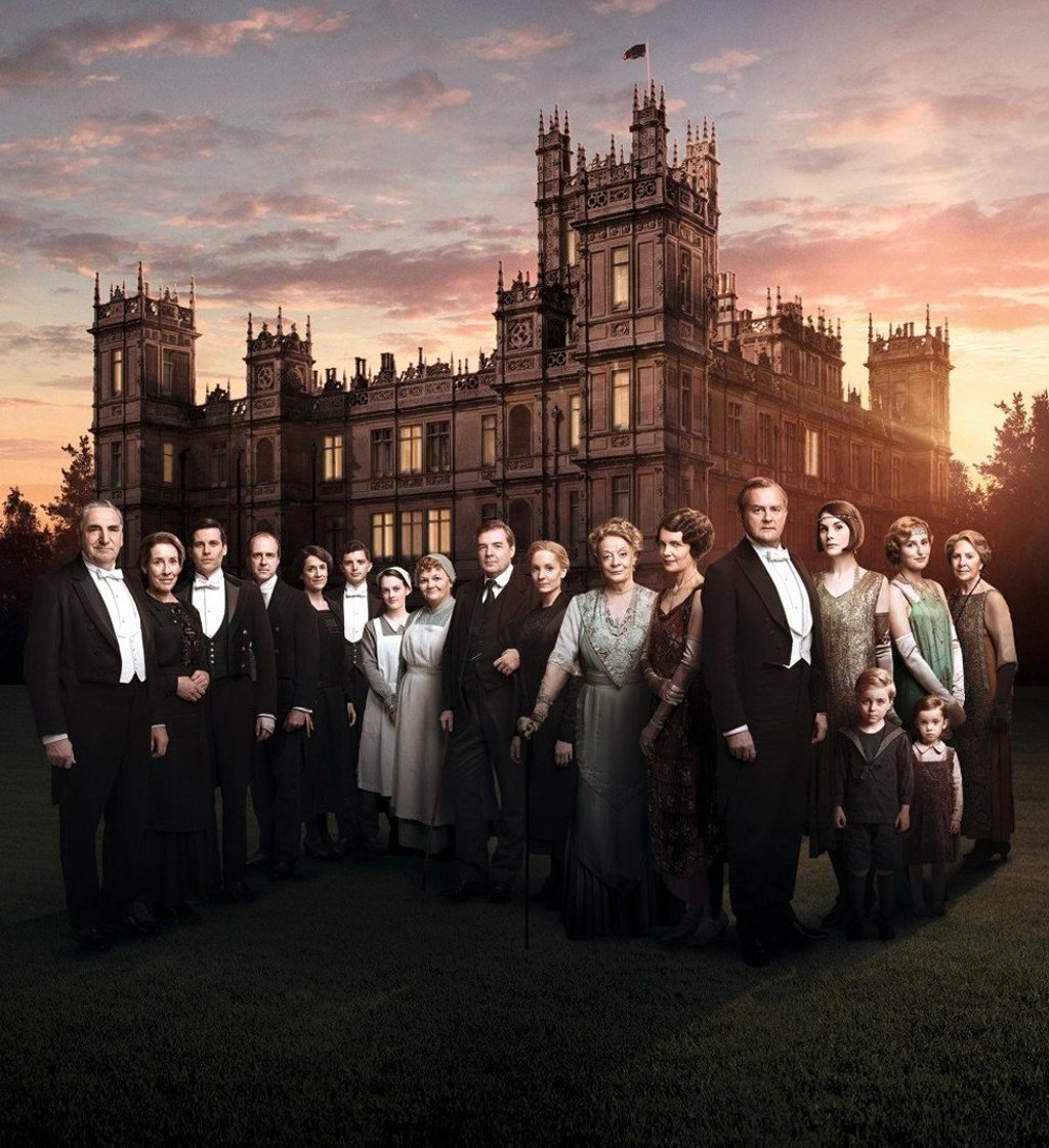 Jim Carter (far left) plays the starched-shirted butler Mr Carson in the TV series ‘Downton Abbey’. Photo: Nick Briggs