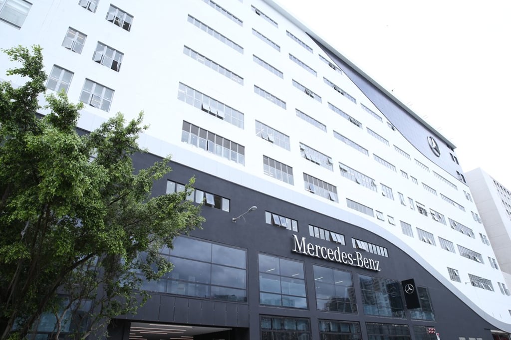 Mercedes-Benz’s new 440,000 sq ft brand centre in Chai Wan is nine storeys high.