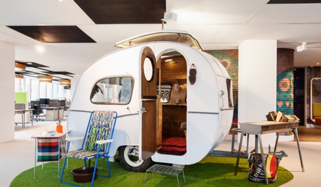A breakout space in Google’s Amsterdam office. Office design by D/Dock. Photo by Alan Jensen