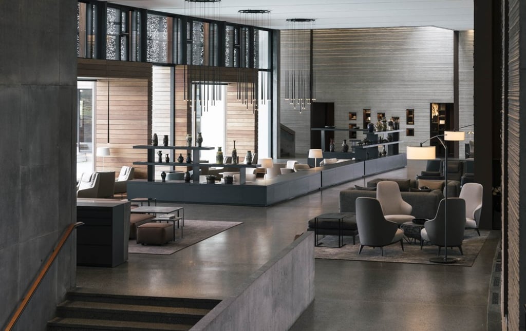 Inside the lobby at the Retreat at the Blue Lagoon. Photo: Giorgio Possenti for the Retreat at Blue Lagoon Inside the lobby at the Retreat at the Blue Lagoon. Photo: Giorgio Possenti for the Retreat at Blue Lagoon