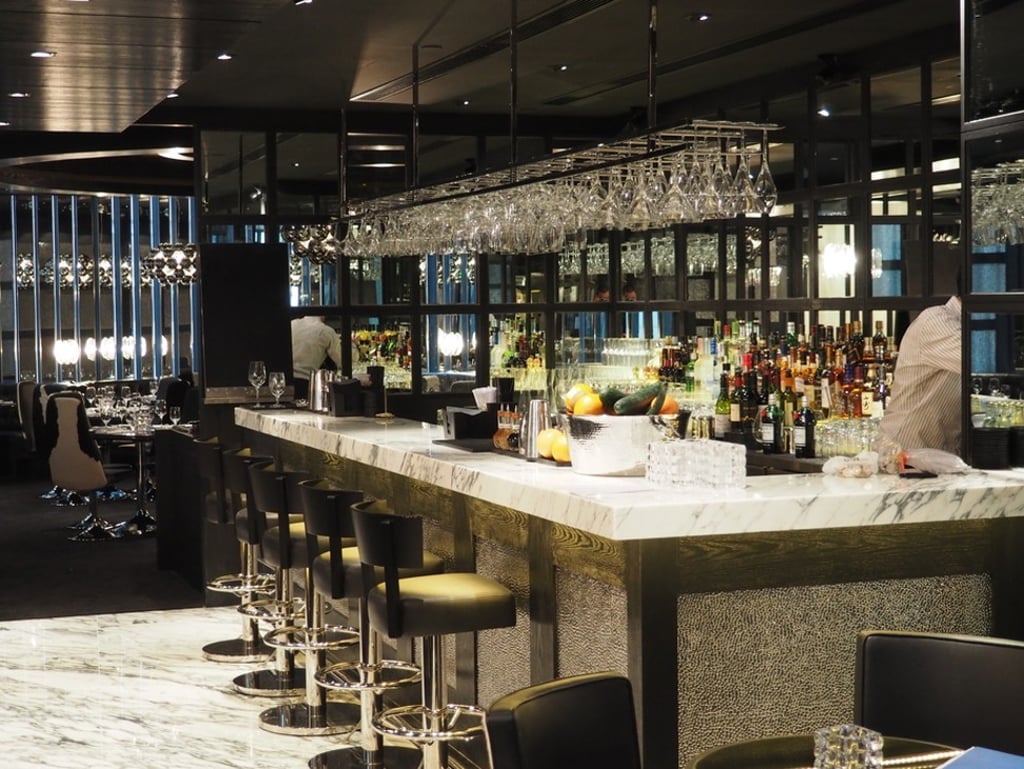 The bar area of Gaucho Hong Kong, which is not affected by the collapse of the steakhouse chain in the United Kingdom. The bar area of Gaucho Hong Kong, which is not affected by the collapse of the steakhouse chain in the United Kingdom.