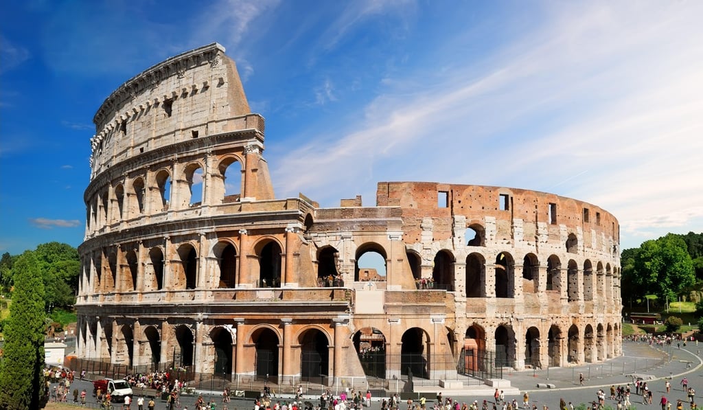 The Colosseum is best seen just before sunset, when the crowds have thinned. Picture: Alamy The Colosseum is best seen just before sunset, when the crowds have thinned. Picture: Alamy