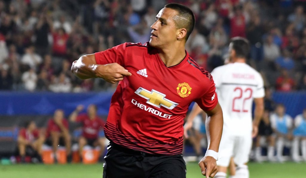 Alexis Sanchez celebrates his goal for Manchester United. Photo: USA TODAY Sports