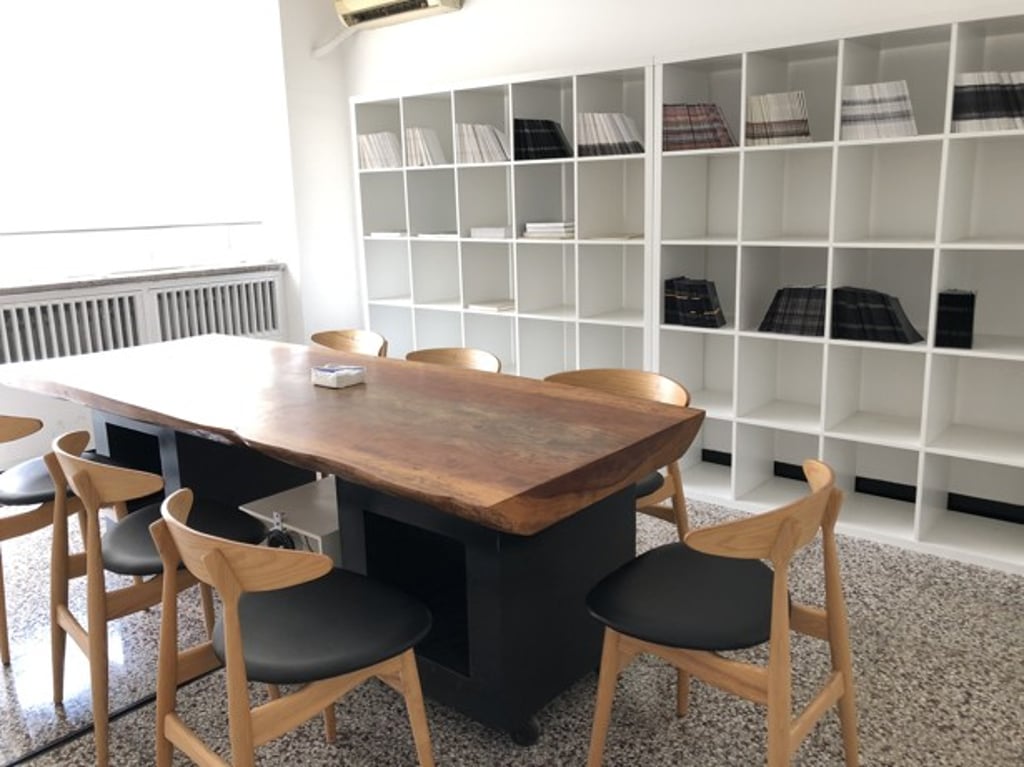 A room in DRC No. 12 where catalogues of previous projects are kept. Photo: Enid Tsui