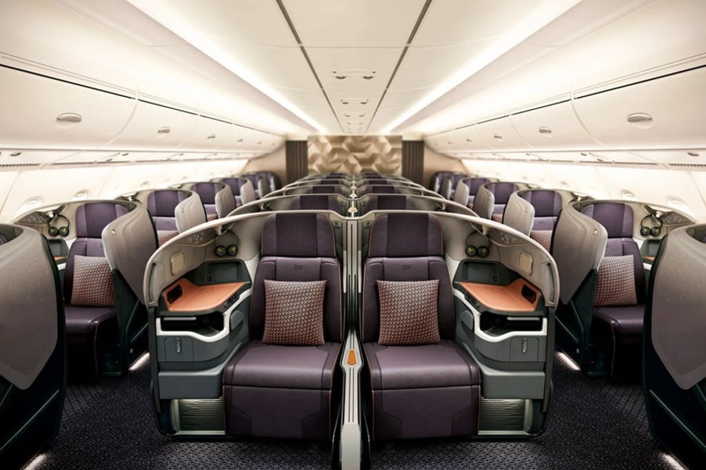 Business Class is spacious and comfortable.