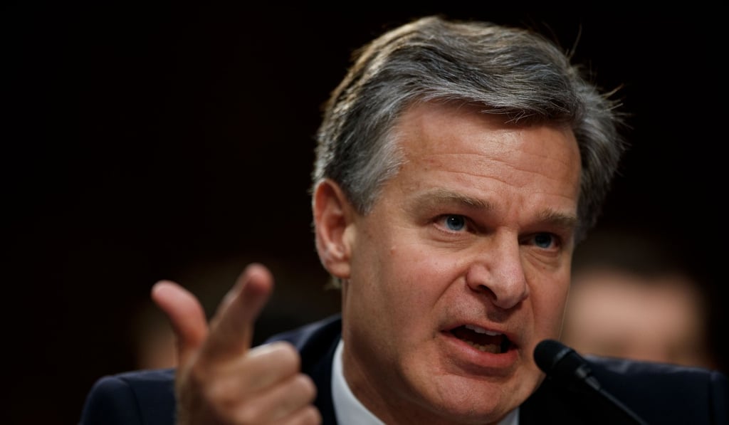 FBI Director Christopher Wray said China is the “most significant threat” the US faces. Photo: Xinhua