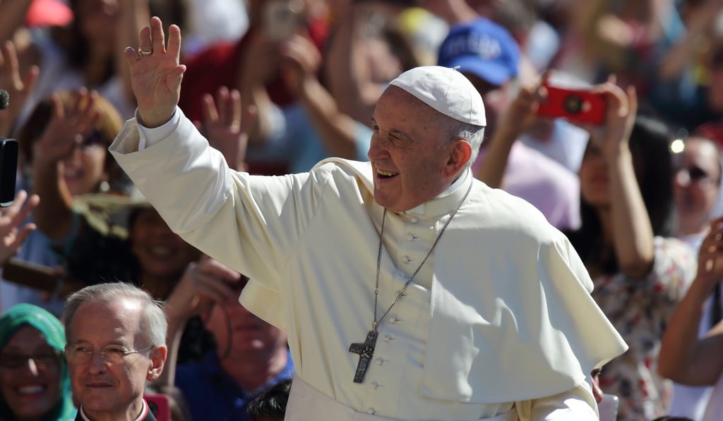 Pope Francis during his general audience last month in Rome. The McCarrick case posed a test of the pontiff’s recently declared resolve to battle what he called a “culture of cover-up”. Photo: Zuma Press