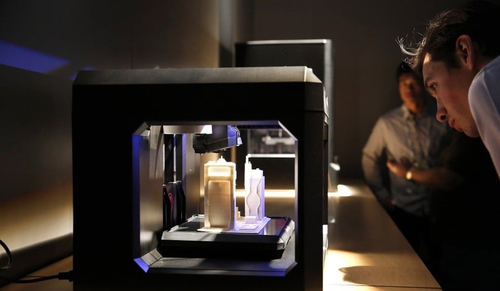 A 3D printer costs around $2,000. Photo: Bloomberg