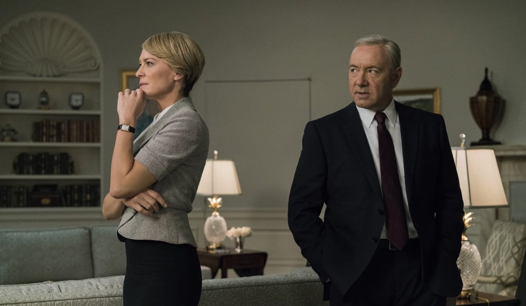 Kevin Spacey and Robin Wright in House of Cards. Spacey was axed from the show after being embroiled in a sexual abuse scandal. Photo: Netflix
