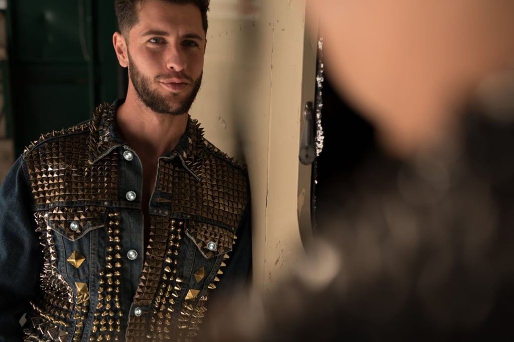 £3.5 million denim jacket made in collaboration by Lord Swagger and Stuart Hughes. The jacket is dubbed 'Infinity' £3.5 million denim jacket made in collaboration by Lord Swagger and Stuart Hughes. The jacket is dubbed 'Infinity'