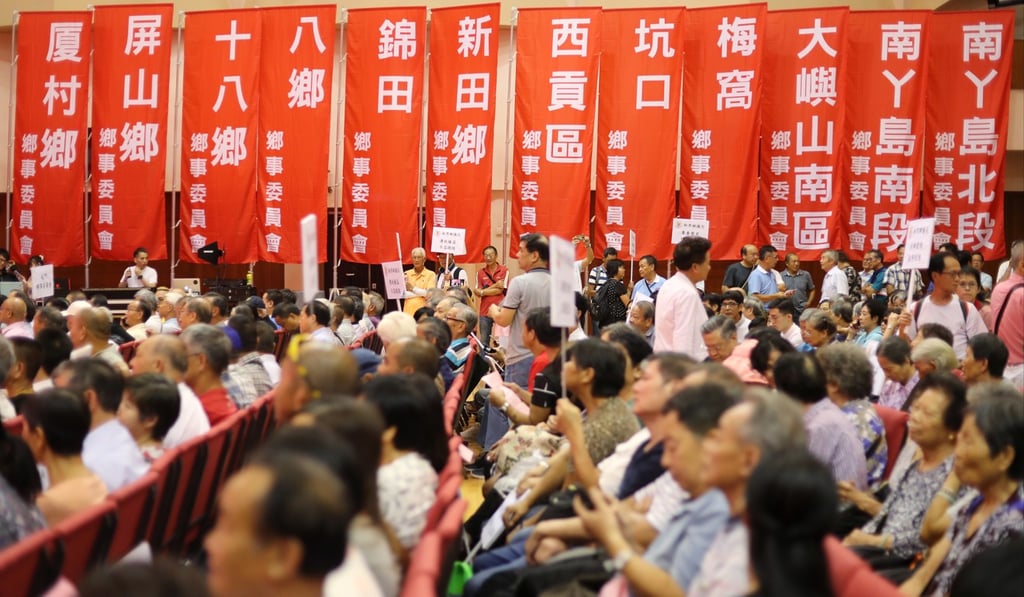 Audience members during the Heung Yee Kuk conference on Monday. Photo: Winson Wong