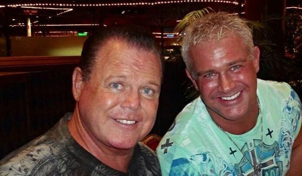 Jerry Lawler (right) with his son, Brian Christopher Lawler. Photo: Twitter Jerry Lawler (right) with his son, Brian Christopher Lawler. Photo: Twitter