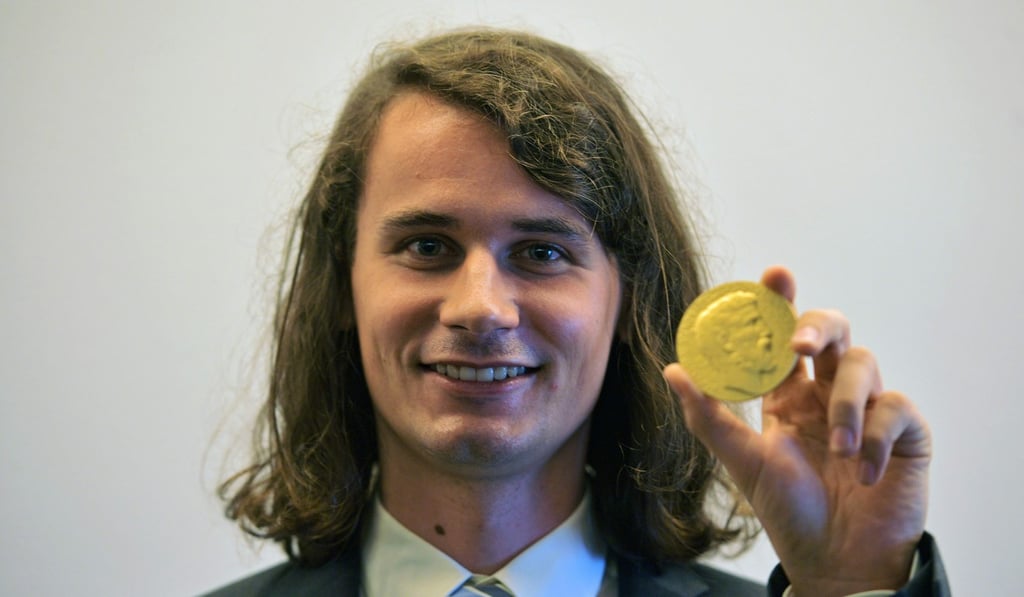 German mathematician Peter Scholze, one of the four winners. Photo: AFP