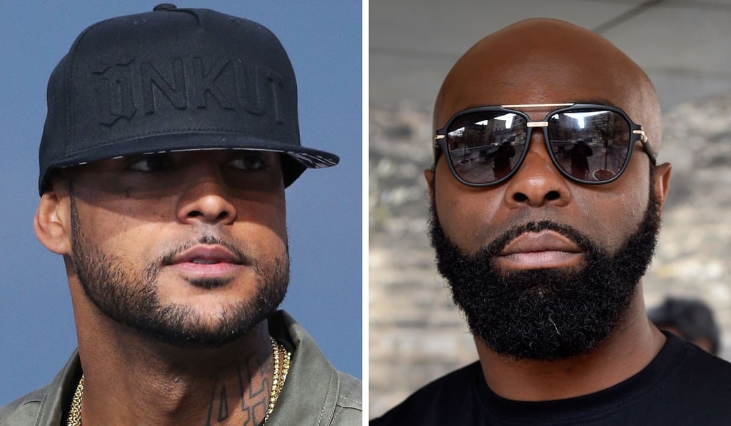 French rappers Booba (left) and Kaaris. Photo: Agence France-Presse French rappers Booba (left) and Kaaris. Photo: Agence France-Presse