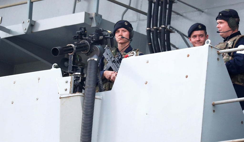 Crew members of the HMS Albion. Photo: Reuters