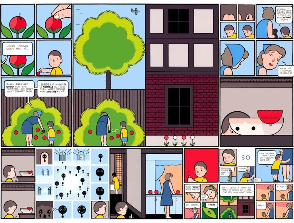 A spread from Chris Ware’s Acme Novelty Library #20.