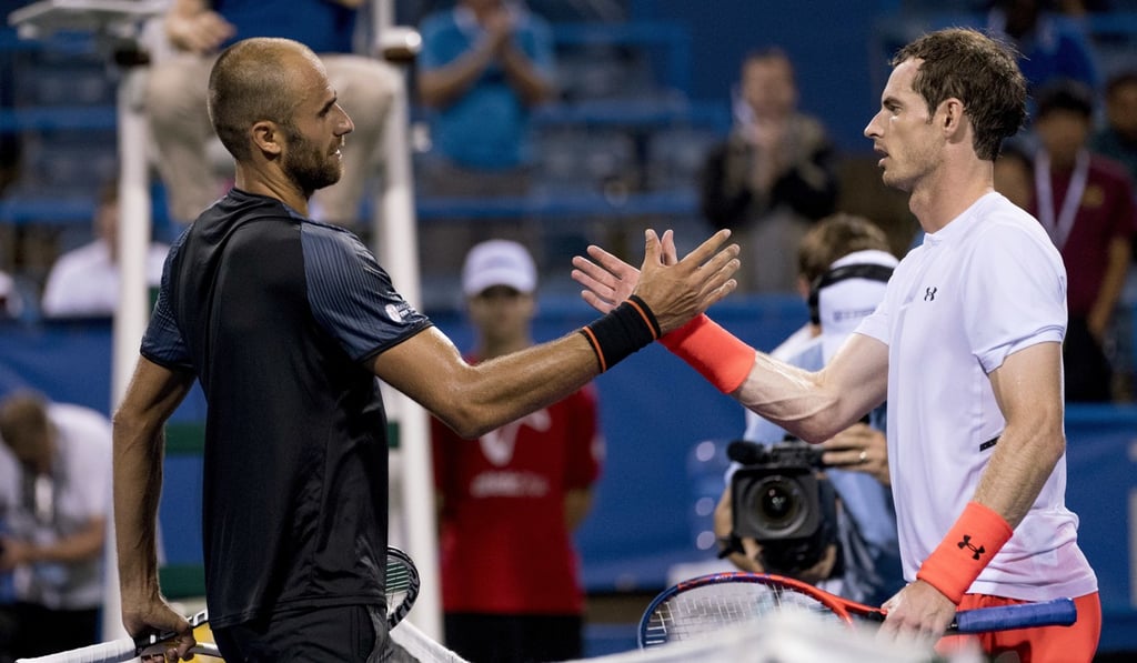 Andy Murray defeats Marius Copil at the Citi Open in Washington. Photo: AP