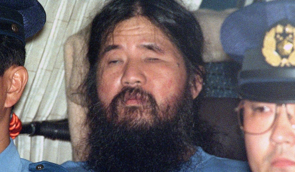Aum Shinrikyo cult founder Shoko Asahara, whose real name was Chizuo Matsumoto, was hanged on July 6 for masterminding the 1995 sarin gas attack on the Tokyo subway system and other crimes in the 1980s and 1990s that resulted in the deaths of 29 people. Photo: Kyodo