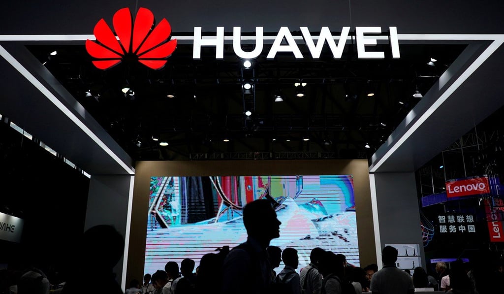 A Huawei sign at the Consumer Electronics Show Asia in Shanghai on June 14, 2018. Photo: Reuters