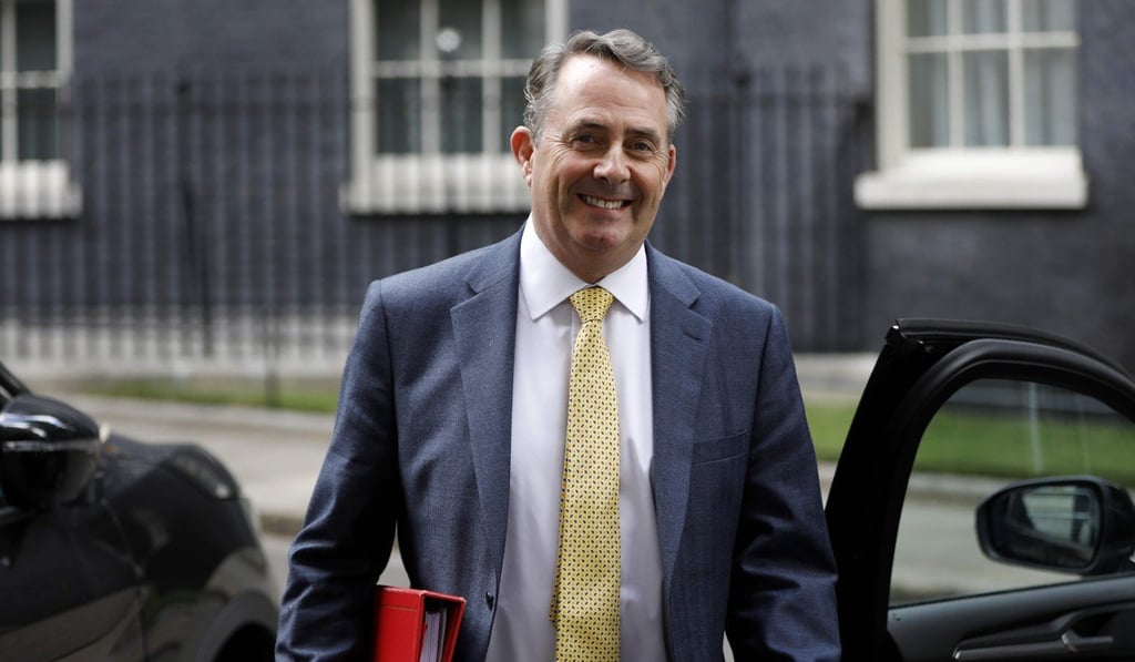 Britain's International Trade Secretary Liam Fox Fox put the chances of a no-deal Brexit at “60-40” on Sunday. Photo: AFP