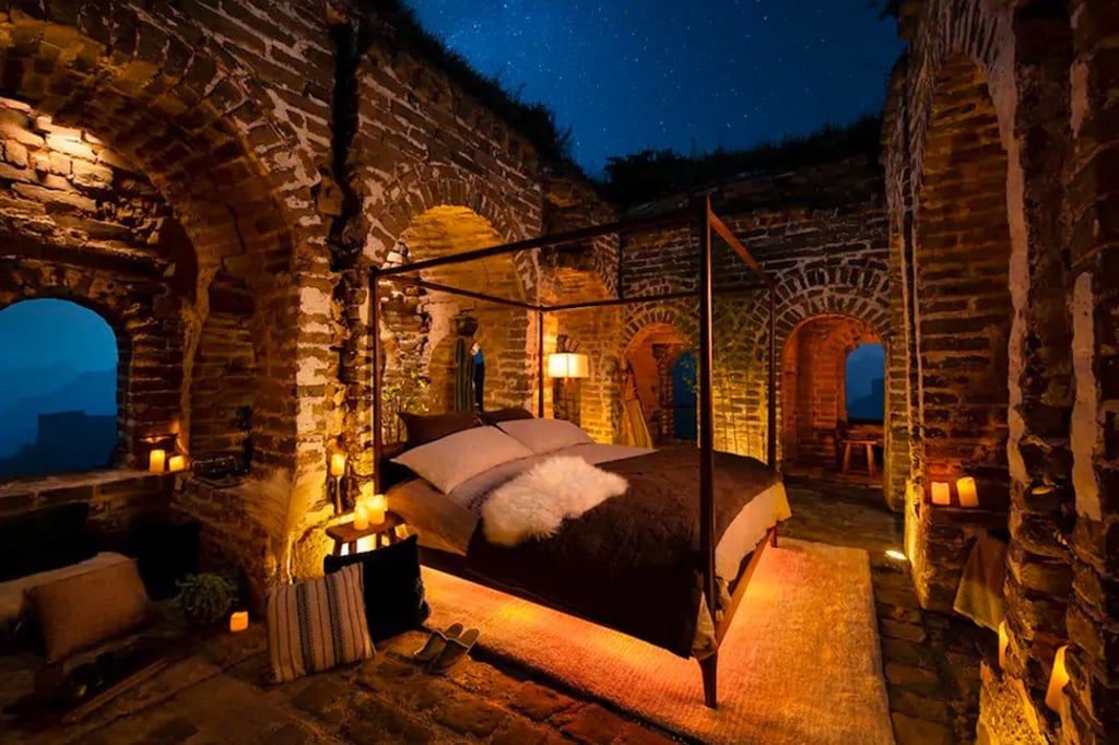 Airbnb is offering the chance for people to spend a night in an old watchtower on the Great Wall of China. Photo: Handout
